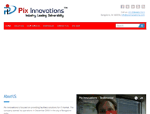 Tablet Screenshot of pixinnovations.com